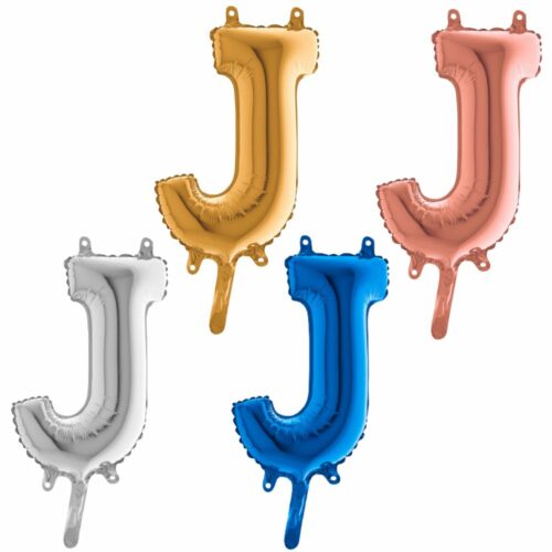 Lettre J - Ballon en aluminium
