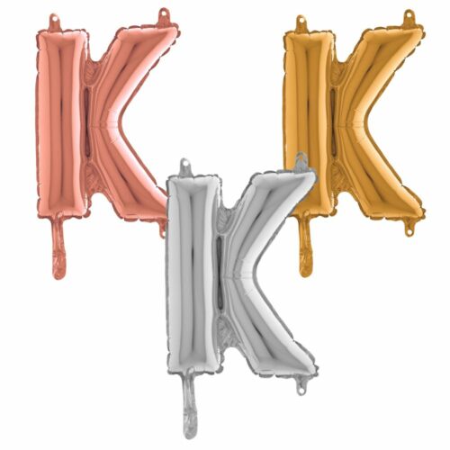 Lettre K - Ballon en aluminium