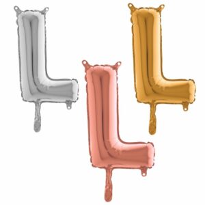 Lettre L - Ballon en aluminium