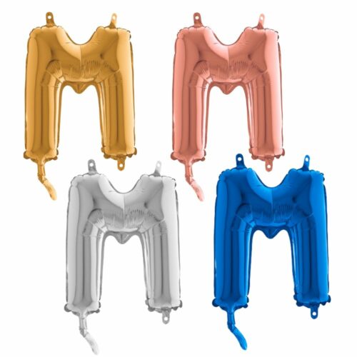 Lettre M - Ballon en aluminium