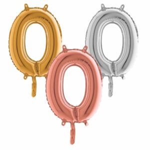 Lettre O - Ballon en aluminium
