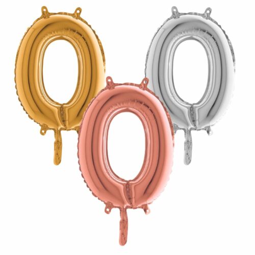 Lettre O - Ballon en aluminium