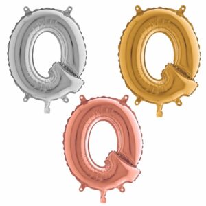 Lettre Q - Ballon en aluminium