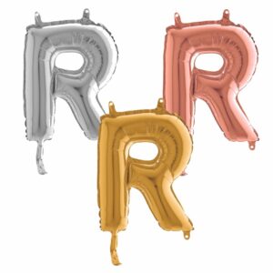 Lettre R - Ballon en aluminium