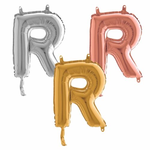 Lettre R - Ballon en aluminium