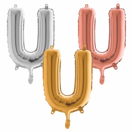 Lettre U - Ballon en aluminium