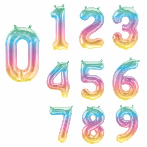 Ballon numéro - 1 à 9