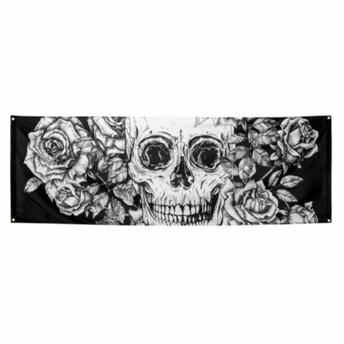 Bannière décorée 220 x 74 cm - Dia de los muertos