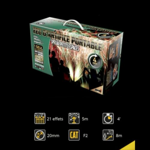 Feu d’artifice de Proximité Portable Luxe – 4 minutes
