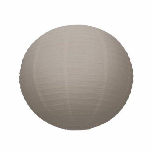 Lanterne chinoise ronde couleur taupe pour décoration de table - 50 cm