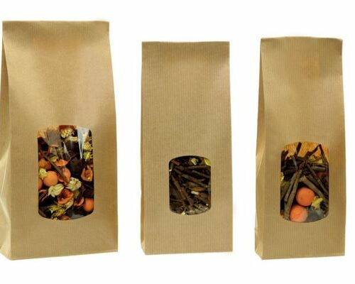 Sacs papier plat et soufflet