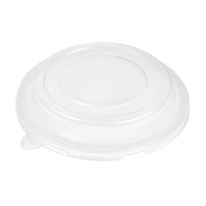 Couvercle transparent pour les pots en carton noir ou blanc de contenance 750ml