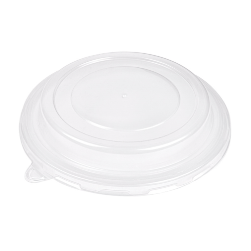 Couvercle transparent pour les pots en carton noir ou blanc de contenance 750ml