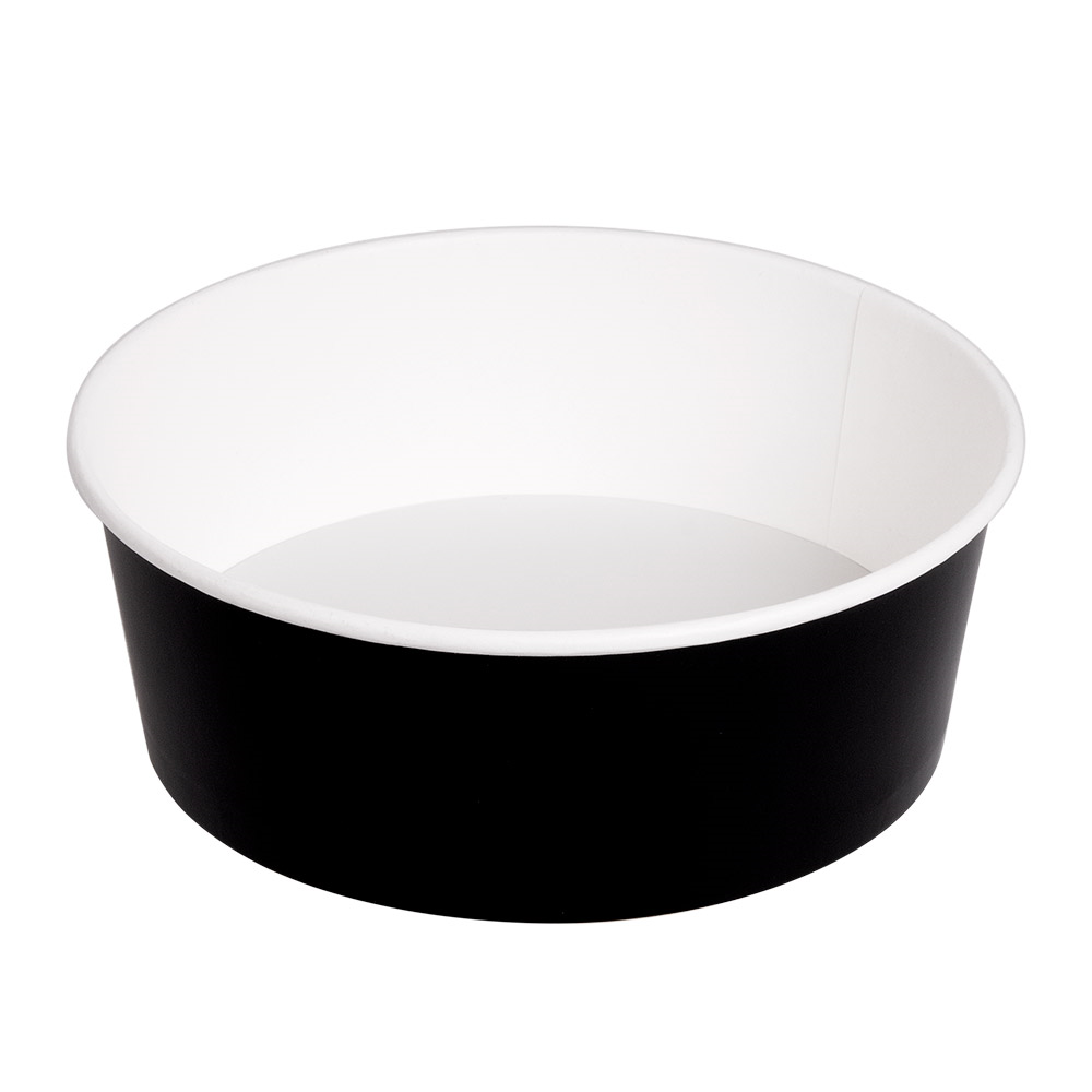maison-deffes-pot-carton-1300-noir-pokepack-02027-NB Pot en carton de couleur noir pour vente à emporter contenance de 1300ML