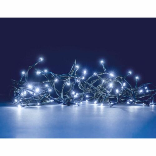 Grande guirlande lumineuse pour décorer le sapin de noël , couleur blanc.