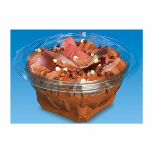 Boite salade transparent - Bol salade de la marque Sekipack contenance de 370ML